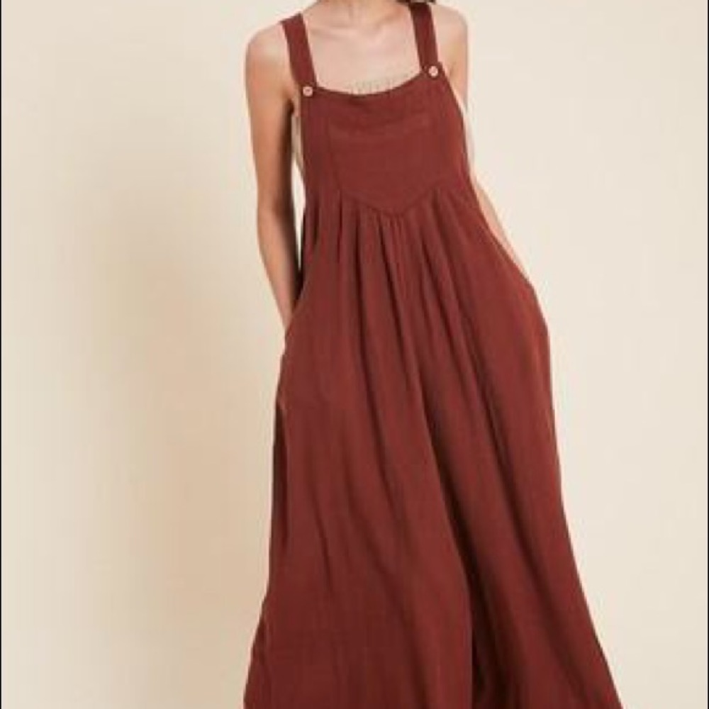 Front Pocket Wide Leg Jumpsuit Black